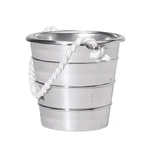 Zahid Exports - Cubitera de Aluminio de Doble Capa, Resistente y Moderna, Hecha a Mano, para una Larga Retención de Hielo, Servicio de Catering, Salón de Banquetes - Product Image 1