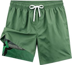 High Quality <b>Men's</b> Shorts Geometric Print Board Shorts Quick Dry Drawstring Casual Swim <b>Trunks</b> Mid Waist Polyester Short Pants - Product Image 5