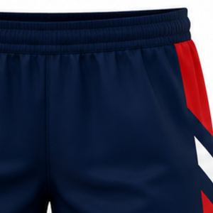 Pantalones Cortos de Voleibol Azul Marino y Rojo, Uniformes Deportivos, Ropa Deportiva de Equipo, Ropa de Entrenamiento con Diseño Lateral a Color - Product Image 5
