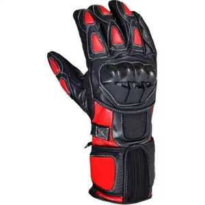 Short Cuff Factory Direct Biker Leather Full finger <b>Gloves</b> Usa And European Biker Regular Used Men Biker 2026. - Product Image 2