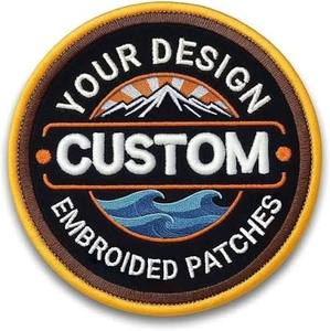 Patchs personnalisés en gros, thermocollants, 3D, avec logo personnalisé, badges appliqués, brodés, à coudre ou à repasser pour vêtements - Product Image 3
