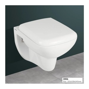 Inodoro Inteligente de Diseño Moderno, Cerámico, Alargado, de Una Pieza, Suspendido en la Pared, con Drenaje en Forma de P, Ahorro de Agua, para Uso Doméstico/Hotelero, Pedido al por Mayor - Product Image 3