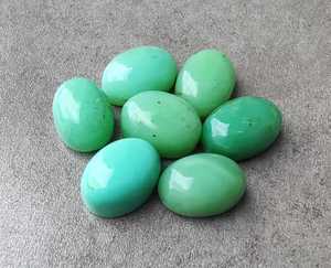 คริสโซเพรส คาโบชองพลอยสีเขียวธรรมชาติรูปวงรีหินหลวมสำหรับทำเครื่องประดับอุปกรณ์งานฝีมือของสะสม - Product Image 6