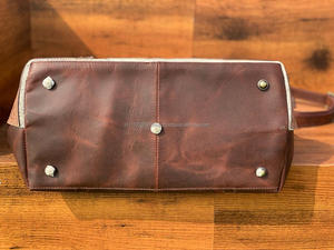 ใหม่ที่กําหนดเองขนาดใหญ่กระเป๋าถือหนังแท้สําหรับผู้หญิง Cowhide กระเป๋าสุภาพสตรีจริงหนังปกปิดพกถุงช้อปปิ้ง - Product Image 5