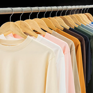 เสื้อยืดคอกลมแขนสั้นสีพื้นสำหรับผู้ชาย ผ้าฝ้ายถัก 100% ทรงปกติ สไตล์ลำลอง - Product Image 5