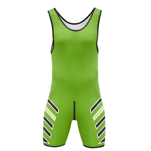 Athletic Fit Men Wrestling Singlets Stretch Breathable Fabric Wrestling Training Competition Uniform Gear - Product Image 3