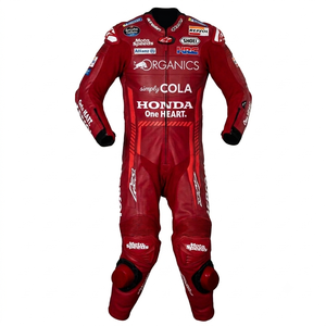 Traje de Carreras Alex Marquez Zonda MotoCP, 1.3mm, Cuero Vacuno y de Canguro, Mono de Motociclismo con Protección CE - Product Image 1