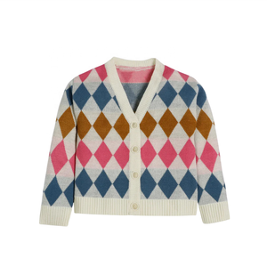 Cárdigan de palangre con frente abierto personalizado, escudo bordado, suéter de hermandad griega para mujer, apliques, botones, prendas de punto OEM - Product Image 5