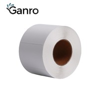 Etiqueta Adhesiva Térmica Directa Personalizada de 40x30 50x25 50x30 58x40 58x60 60x40, Resistente al Calor, con Código de Barras, para Alimentos de Supermercado