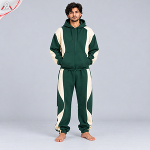 Nuevo Chándal Elegante para Hombre, Confeccionado con Material Duradero, Ofrece una Sensación Suave, Diseño con Capucha y Cremallera, Chándal para Hombre para Uso en Exteriores - Product Image 1