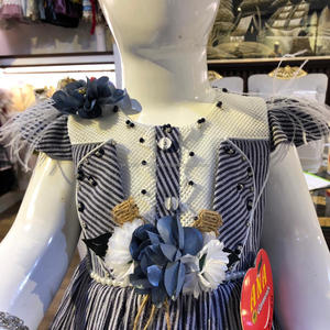 Robe de bébé en coton, nouveau design à paillettes, avec sac à main, nouvelle collection - Product Image 3