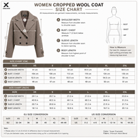 Manteau en laine classique pour femme X OEM |   Veste d'hiver en laine mélangée de qualité supérieure, double boutonnage, col amovible, fermeture à boutons |   Personnalisé