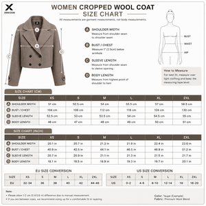 เสื้อโค้ทขนสัตว์แบบครอปสำหรับผู้หญิง X OEM |   เสื้อแจ็คเก็ตฤดูหนาวแบบกระดุมสองแถวผสมขนสัตว์พรีเมียม |   ผู้ผลิตฉลากสินค้าส่วนตัวตามสั่ง - Product Image 6