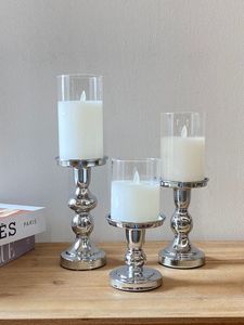 <b>Silver</b> Aluminium Candle Holder Handmade Customized floor Metal Candle Holder For Home & Event Decoration Christmas Candle Holder - Product Image 4