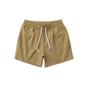 <b>Men's</b> Solid Color Quick Dry Mid Waist Drawstring Casual Board <b>Shorts</b> with Pockets Zippers Polyester <b>Woven</b> - Product Image 4