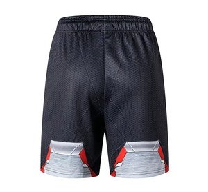 Shorts de bain dégradés pour hommes avec bande latérale, taille à cordon de serrage, séchage rapide, en polyester, style décontracté, longueur mi-cuisse, style Bermuda - Product Image 5