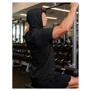 เสื้อฮู้ดแขนสั้นผู้ชาย UPF80+ ป้องกันแสงแดด น้ำหนักเบา ระบายอากาศได้ดี เหมาะสำหรับออกกำลังกาย วิ่ง เทรนนิ่ง ฟิตเนส - Product Image 2