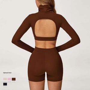 Conjunto Deportivo de 2 Piezas para Mujer, Transpirable, Ecológico, Fabricado en Fábrica, Leggings y Bra para Gimnasio, Yoga, Deporte - Product Image 3