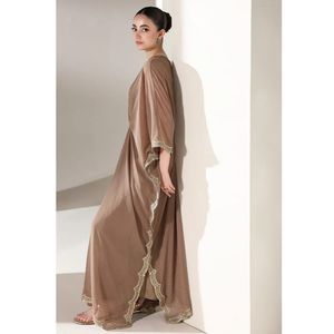 Vestido Kaftán de Chifón de Lujo para Mujer |   Vestido de Noche Elegante y Modesto con Bordado de Lentejuelas |   Suministro al por Mayor para Boutiques en el Medio Oriente - Product Image 1