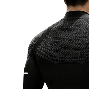 Mens Compression Training <b>Shirt</b> Long Sleeve Sportswear Honeycomb Panel Athletic Workout Base Layer Running Fitness Performance - Product Image 4