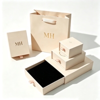 Boîte d'emballage rigide en papier écologique réutilisable avec logo personnalisé, ensemble avec sac de shopping en forme de tiroir, matériaux recyclables
