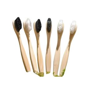 Brosse à dents écologique Blue Lotus Farm, très bien cotée, à poils moyens, manche biodégradable, réutilisable pour adultes - Product Image 1