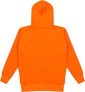 STELLAR Men's <b>Orange</b> <b>Fleece</b> Lined Hooded Pullover Regular Fit 100% Cotton Eco-Friendly Breathable Winter Long Streetwear - Product Image 1