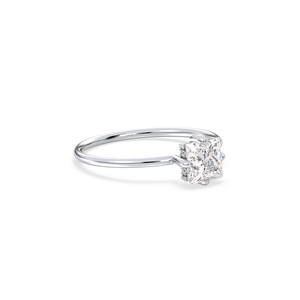Bague Halo en or massif 14 carats personnalisée REYES avec diamant de laboratoire HPHT CVD, élégante, cadeau de mariage, bijou pour femme, idéal pour les occasions spéciales. - Product Image 3