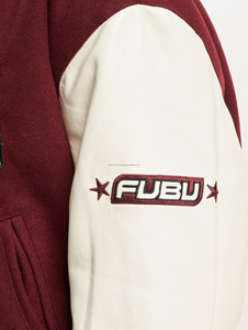 Chaqueta Universitaria FUBU City 05 Personalizada y Exclusiva para Mujer, Chaqueta de Béisbol, Chaqueta Corta de Lana con Letras para Mujer - Product Image 5