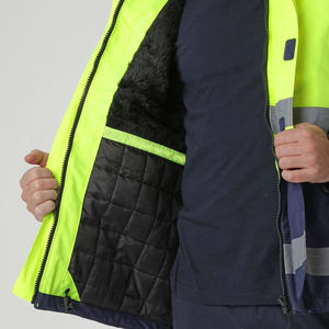 Veste de travail réfléchissante imperméable pour hommes, conforme aux normes ANSI/EN ISO CLASSE 2, avec logo personnalisé, idéale pour l'extérieur par temps froid (vente en gros) - Product Image 3