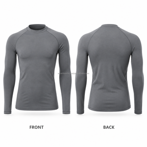 <b>Men's</b> Full Sleeve Compression Shirt Quick Dry Breathable <b>Thermal</b> Base Layer Eco-Friendly Gym Fitness Wear Spandex Polyester <b>Top</b> - Product Image 6