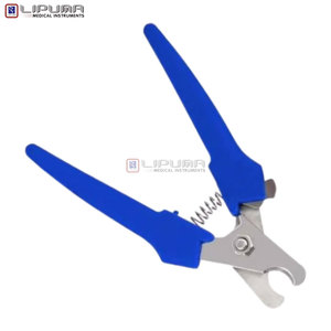 Coupe-ongles pour chat en acier inoxydable avec poignée bleue, outil de toilettage manuel pour animaux de compagnie, pour une coupe sûre des griffes du chat, conforme à la norme de sécurité MOL - Product Image 3