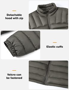 Manteaux d'hiver pour femmes de haute qualité, à capuche, imperméables, en tricot épais, tendance, chauds, en duvet, vente en gros pour femmes - Product Image 5