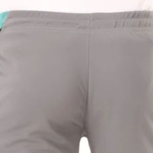 Shorts de sport gris Trail-Lite pour hommes, athlétiques, pour la course à pied, l'entraînement, la gym, avec cordon de serrage à la taille - Product Image 4