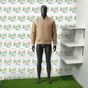 Customized Leather Made Sleeves Men's Varsity Outerwear <b>Jackets</b> New Stylish High Street Hip Hop <b>Punk</b> Style Varsity <b>Jacket</b> Men - Product Image 2