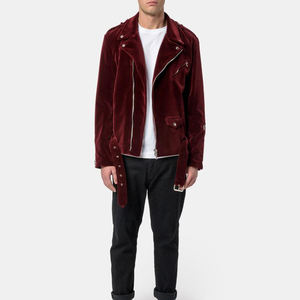 Chaqueta Bomber Acolchada de Terciopelo para Hombre, Cuello Alto, Tela de Gamuza Suave, Ropa de Calle de Lujo, Cierre de Cremallera, Abrigo Cálido de Invierno, Diseño Personalizado - Product Image 4