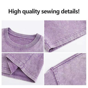 เสื้อยืดโอเวอร์ไซส์สไตล์วินเทจสำหรับผู้ชายและผู้หญิง ผ้าหนานุ่ม พิมพ์ลายกราฟิก ล้างสีแบบแอซิดวอช รับออกแบบลายตามสั่ง ระบายอากาศได้ดี ขายส่ง - Product Image 2