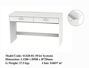 โต๊ะทำงานไม้ดีไซน์ทันสมัย รุ่น 1351 2 ลิ้นชักพร้อมกุญแจล็อค เฟอร์นิเจอร์สำนักงาน ราคาโรงงาน โต๊ะเขียนหนังสือ - Product Image 6