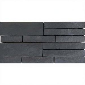 Panel de Pared de Pizarra Negra, Resistente a los Ácidos, Ecológico, Duradero, Diseño Tradicional de Losetas Separadas, para Exteriores, Hoteles y Baños - Product Image 1