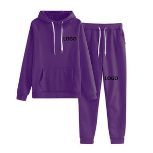 Conjunto de Sudadera con Capucha y Pantalones de Chándal de 2 Piezas para Mujer, Color Sólido, Corte Holgado, Informal, para Todas las Temporadas, con Bolsillo - Product Image 6