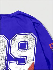 Print Jersey Tops Graphic Tee <b>Long</b> <b>Sleeve</b> Crew Neck <b>T</b>-<b>Shirt</b> Streetwear - Product Image 4