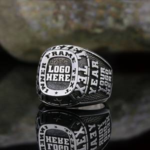Bague d'École BOJ 028 Personnalisée en Argent et Diamant, Bague de Diplôme Universitaire Unisexe, Cadeau pour Fêtes et Occasions Spéciales, Prix Bas - Product Image 5