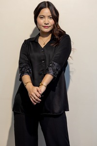 Camisa Ligera para Mujer, Cómoda y Transpirable, de Media Manga, Informal, de Algodón, Compre Directamente del Proveedor a Bajo Precio - Product Image 3