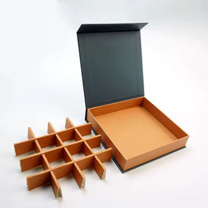 Cajas de Regalo de Papel de Grado Alimenticio Personalizadas con Tapa Abatible y Divisores, Empaque Premium para Chocolate, Dulces, Alimentos y Presentación de Regalos - Product Image 1