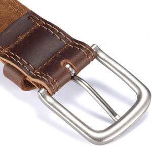 Ceinture en cuir véritable pour homme, design classique, tendance, artisanale, rétro, durable, avec boucle à ardillon, de luxe, personnalisable - Product Image 3