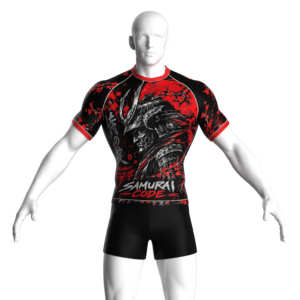 Samurai Code – T-shirt de compression ajusté unisexe, imprimé par sublimation, respirant, anti-humidité, UPF50+, arts martiaux mixtes - Product Image 3