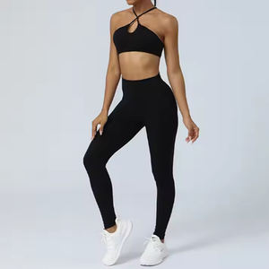 Conjuntos Deportivos de Yoga para Mujer, Leggings de Cintura Alta, Talla XL, Cintura Elástica, Spandex/Nylon, Ropa Deportiva al Por Mayor - Product Image 3