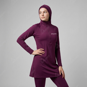 Traje de Baño Islámico Modesto para Mujer, Burkini Musulmán con Leggings Largos, Transpirable y Cómodo, para Playa, Piscina, Vacaciones - Product Image 1