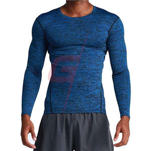 Chemises de compression pour hommes en Spandex/Polyester, dernières conceptions, réversibles, thermiques, pour l'automne, fabriquées sur mesure au Pakistan - Product Image 3