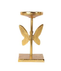 Modern Luxury Gold Metal Butterfly Candle Holder Set for Wedding Centerpiece & Home Decor - Product Image 2